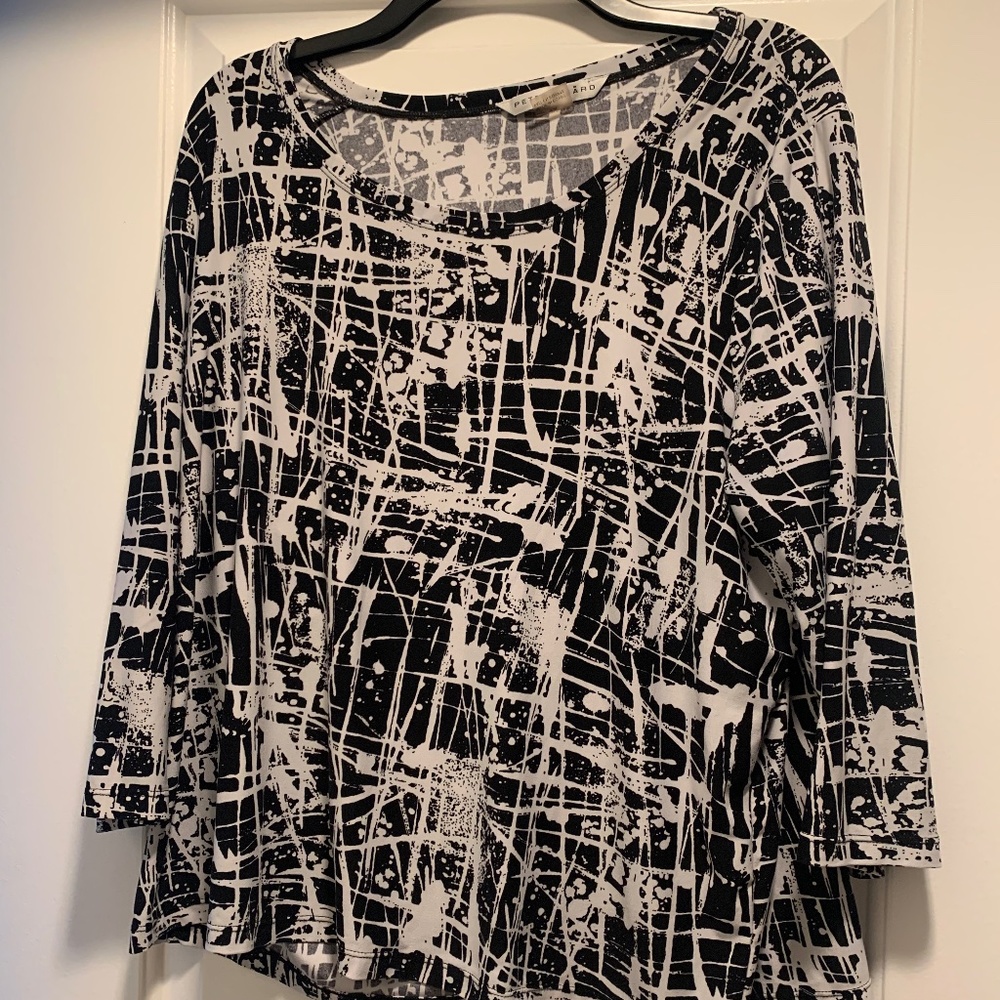 Pretty Black and White top